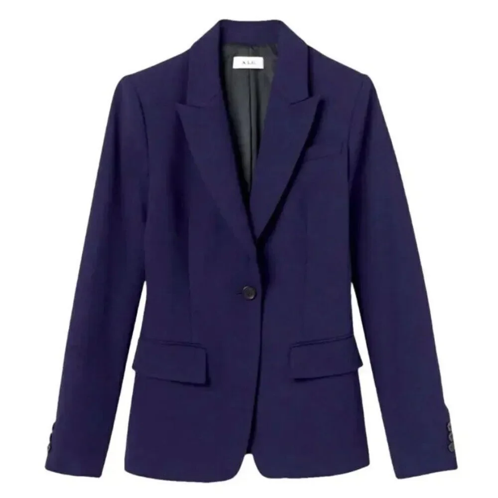 A.L.C. NWT Edie Jacket In French Navy - size 0 ($595) - Picture 5 of 14